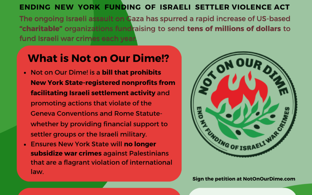 NOT ON OUR DIME!